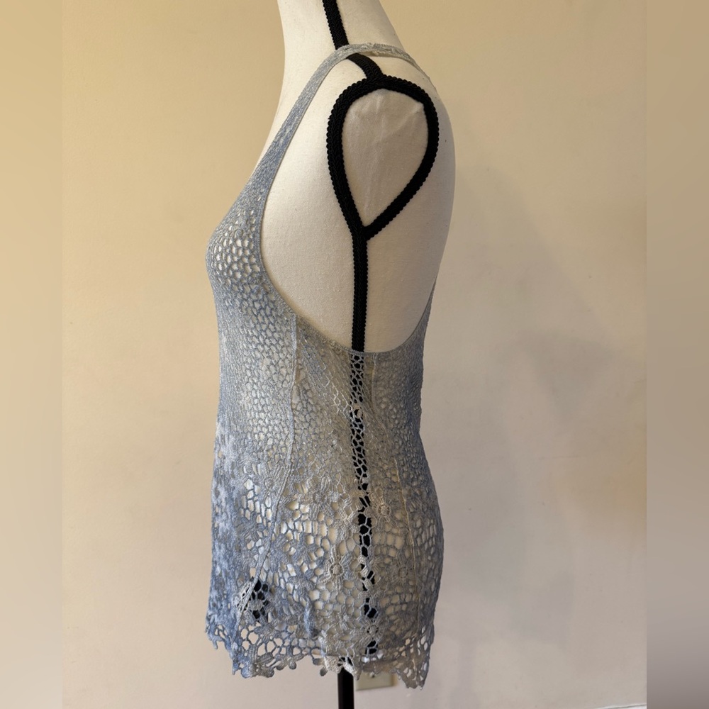 Suzy Shier Boho Crochet Racerback Top - Picture 5 of 7
